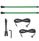 YakPower 2-Piece LED Light Kit Green 20"