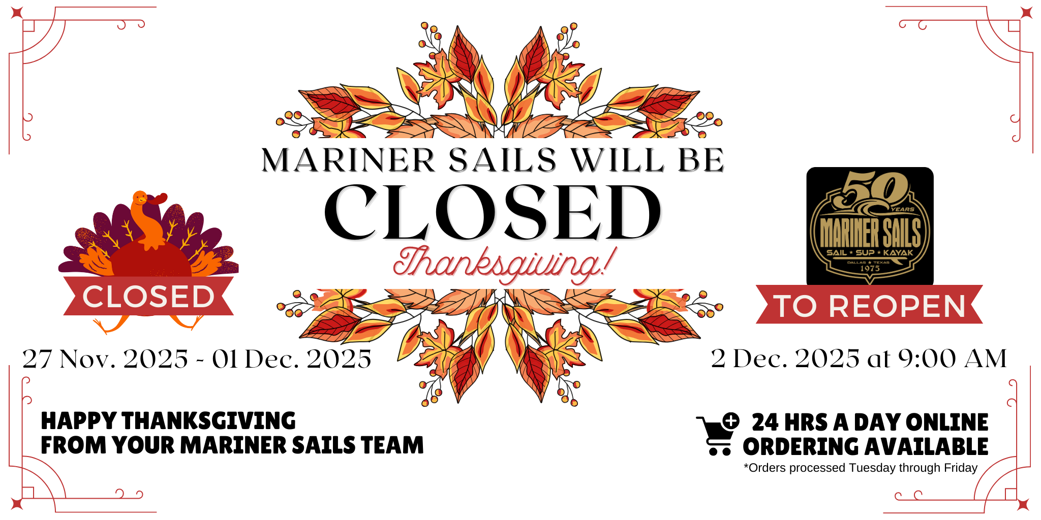 Holiday Closure 2025