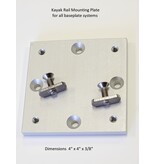 Fishing Specialties Sub Plate With T Nuts For Kayak Rails