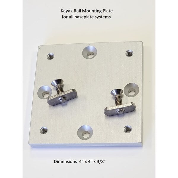 Sub Plate With T Nuts For Kayak Rails
