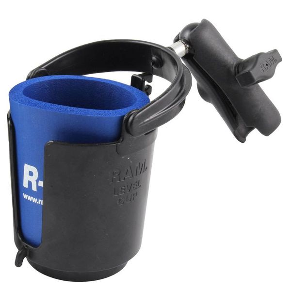 Level Cup Drink Holder With Koozie & Double Socket Arm