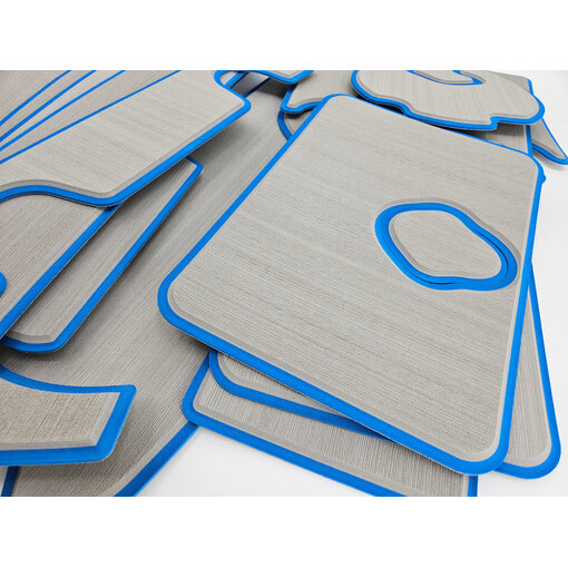 PA 12 Deck Pad Kit Interior Titanium/Blue