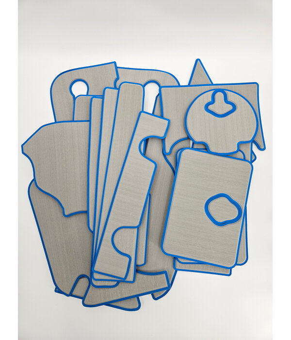 PA 12 Deck Pad Kit Interior Titanium/Blue