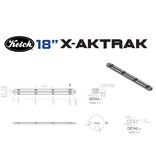 Ketch Boards 18" X-Aktrak Raw Aluminum (Single)