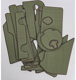 PA 14 Deck Pad Kit Interior Green/Espresso