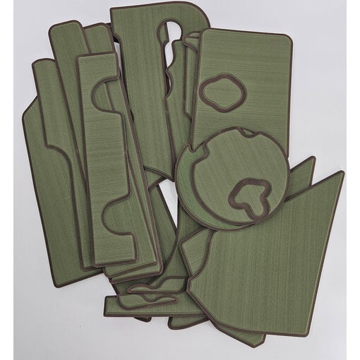 PA 14 Deck Pad Kit Interior Green/Espresso
