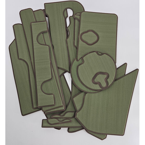 PA 14 Deck Pad Kit Interior Green/Espresso