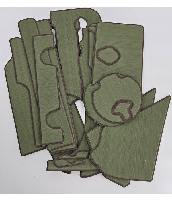 PA 14 Deck Pad Kit Interior Green/Espresso