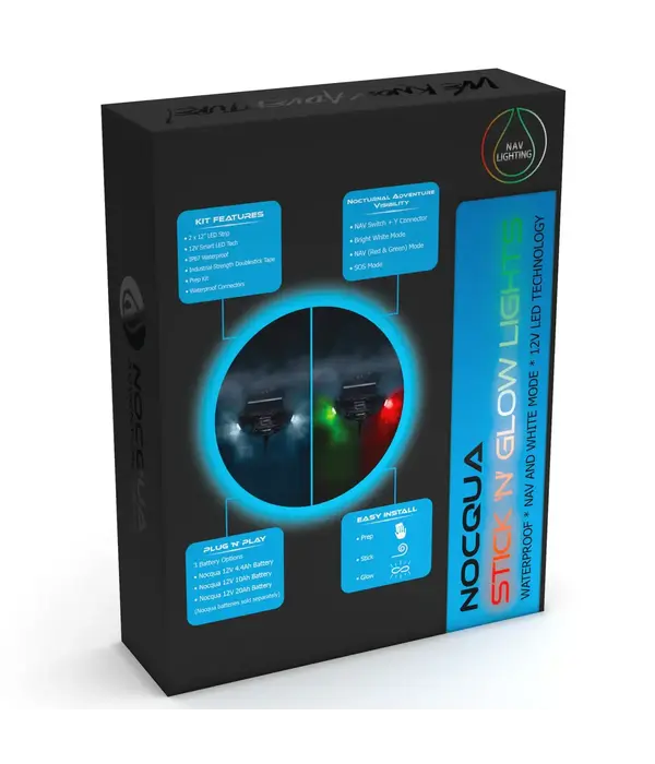 Nocqua Stick ‘N’ Glow Nav. Light Kit