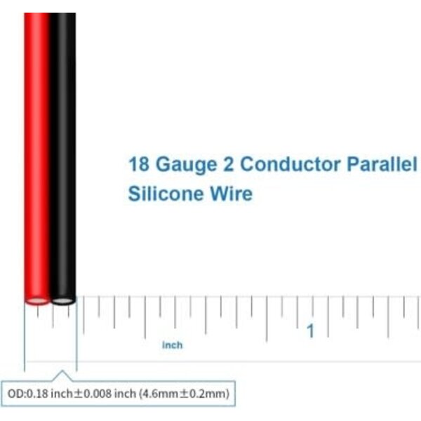 18AWG Duplex Wire (Per Foot)