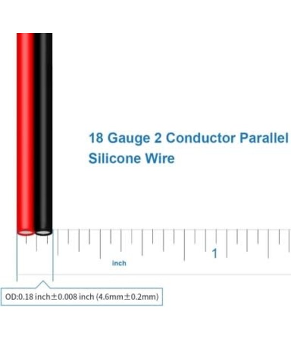 BNTECHGO 18AWG Duplex Wire (Per Foot)