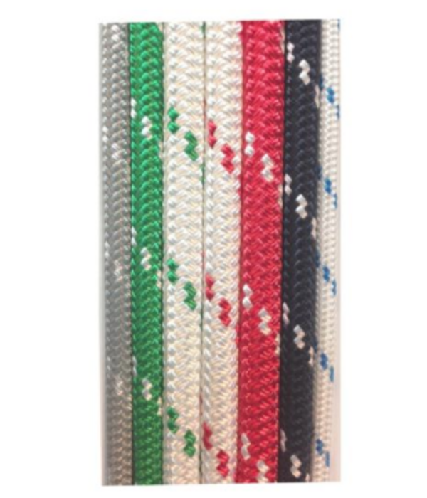 Line ULS Yacht Braid 7/16" White With Green Fleck