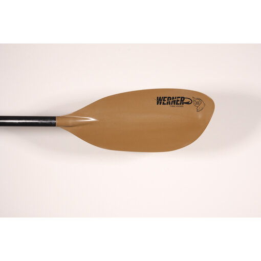 Werner Paddles (Closeout) Paddle Tybee Fiberglass 2-Piece Straight Standard Shaft 240 Brown