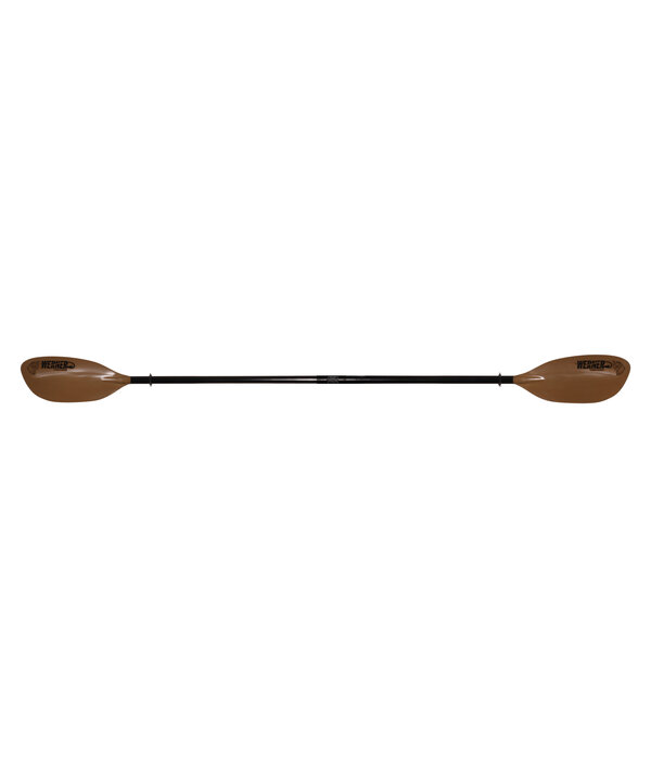 Werner Paddles (Closeout) Paddle Tybee Fiberglass 2-Piece Straight Standard Shaft 240 Brown