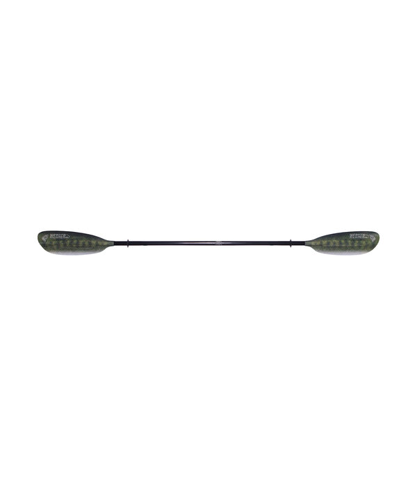 Werner Paddles Paddle Camano Fiberglass 2-Piece Straight Standard Shaft 260 Bass Green