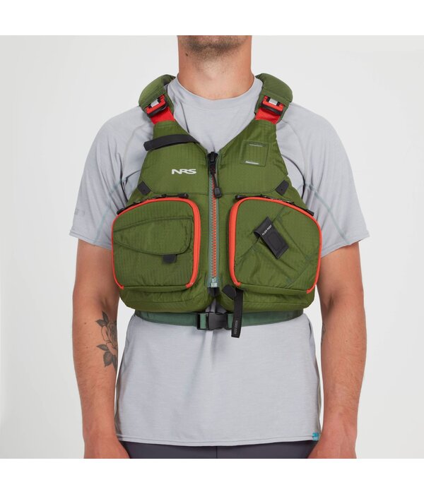 NRS Watersports 2025 Chinook Fishing PFD Forest X-Small/Medium