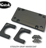 Ketch Boards H-Rail Mounting Plate Stealth Grey Hardcoat