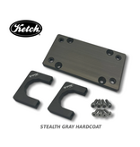 Ketch Boards H-Rail Mounting Plate Stealth Grey Hardcoat