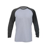 Anetik Remix Raglan Tech Long Sleeve Alloy/Charcoal XX-Large