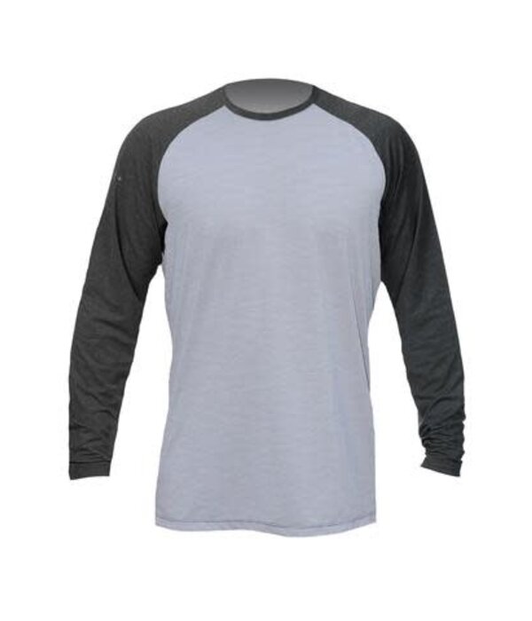 Anetik Remix Raglan Tech Long Sleeve Alloy/Charcoal XX-Large