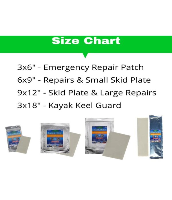 Gator Guards Gator Patch Kayak Keel Protector & Repair 6" x 9"
