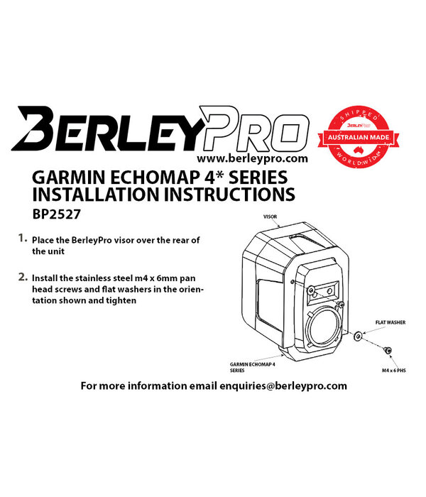 BerleyPro (Closeout) Garmin ECHOMAP PLUS 40 Series Visor