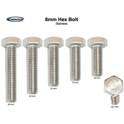 Chinook Hex Bolt 8mm x 30mm