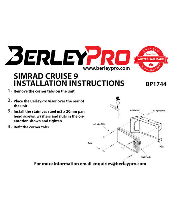 BerleyPro (Closeout) Simrad Cruise 9 Visor