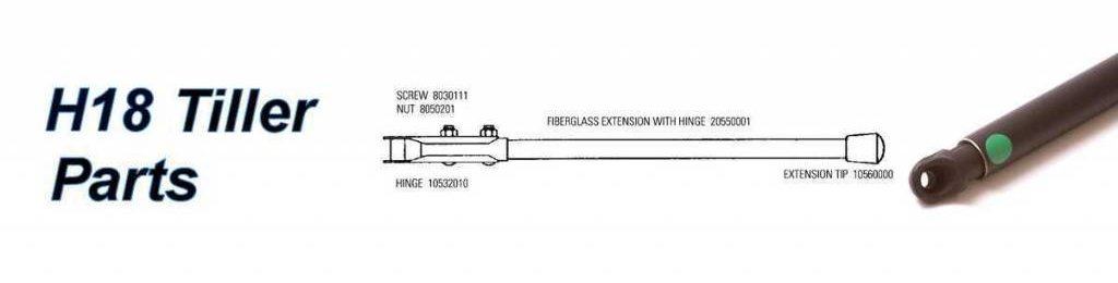 Hobie 18 Tiller & Extension Parts