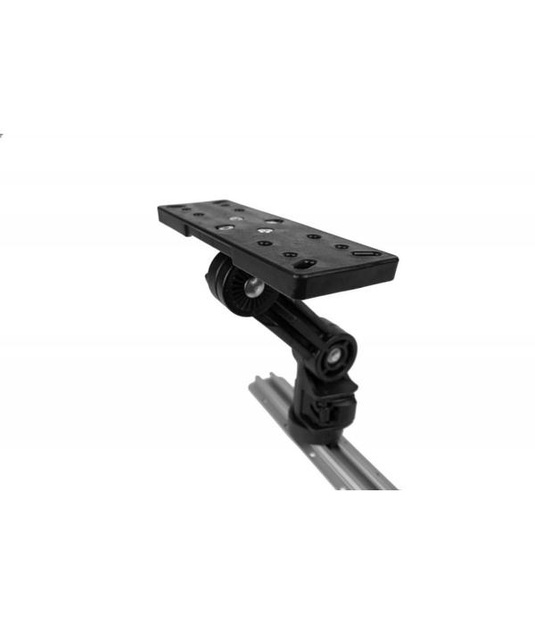 YakAttack Rectangular Fish Finder Mount With Track Mounted LockNLoad Mounting System
