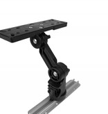 Yak-Attack Rectangular Fish Finder Mount With Track Mounted LockNLoad Mounting System