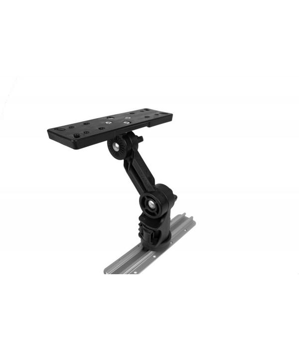 YakAttack Rectangular Fish Finder Mount With Track Mounted LockNLoad Mounting System