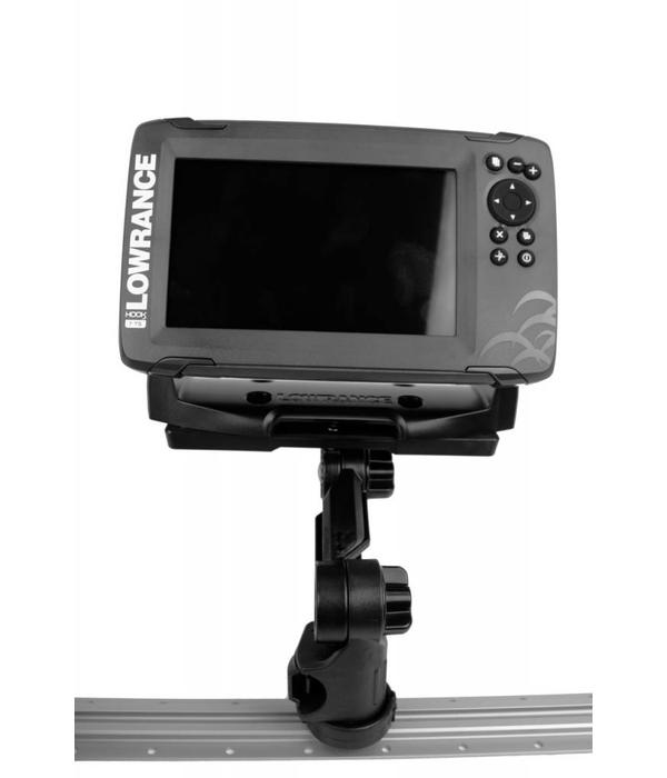YakAttack Rectangular Fish Finder Mount With Track Mounted LockNLoad Mounting System