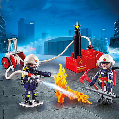 Playmobil Playmobil Firefighters with Water Pump