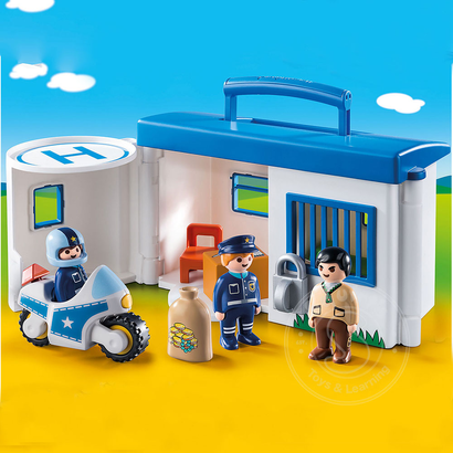 Playmobil Playmobil 123 Take Along Police Station