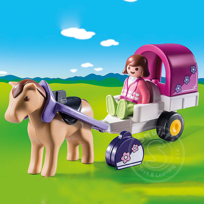 Playmobil Playmobil 123 Horse Drawn Carriage