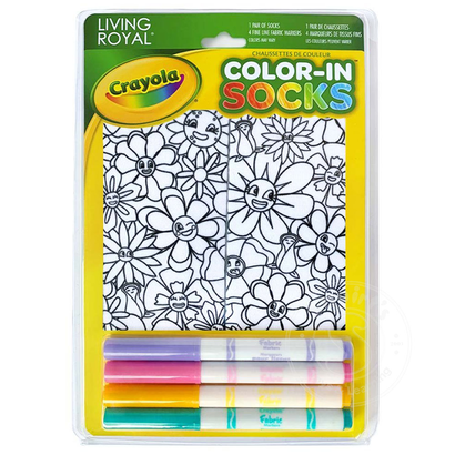 Crayola Color-In Socks Flower Fun