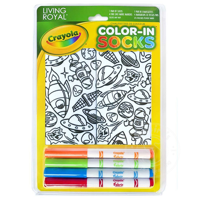 Crayola Color-In Socks Out of Orbit