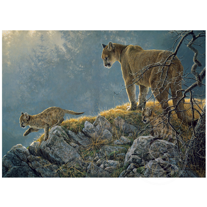 Cobble Hill Puzzles Cobble Hill Excursion - Cougars and Kits Family Puzzle 350pcs