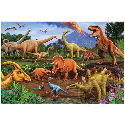 Cobble Hill Puzzles Cobble Hill Dinos Floor Puzzle 36pcs