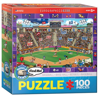 Eurographics Eurographics Spot & Find Baseball Puzzle 100pcs