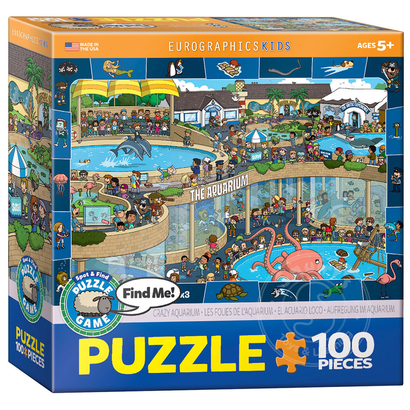 Eurographics Eurographics Spot & Find Crazy Aquarium Puzzle 100pcs