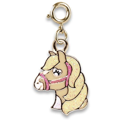 Charm It Charm It! Gold Glitter Horse Charm