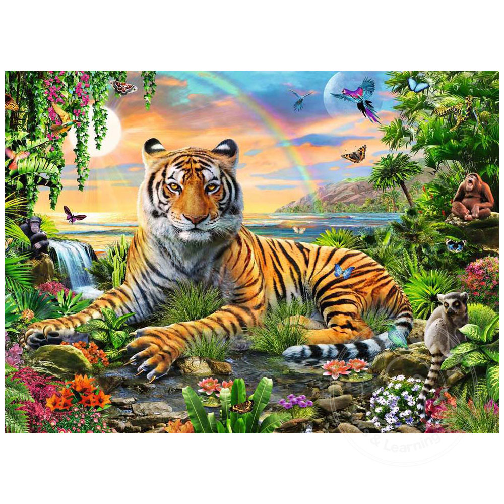 Ravensburger Jungle Tiger Puzzle 300pcs XXL Squirt's Toys & Learning Co