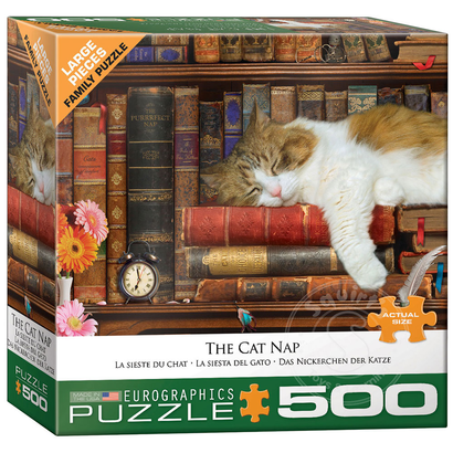 Eurographics Eurographics The Cat Nap Large Pieces Family Puzzle 500pcs