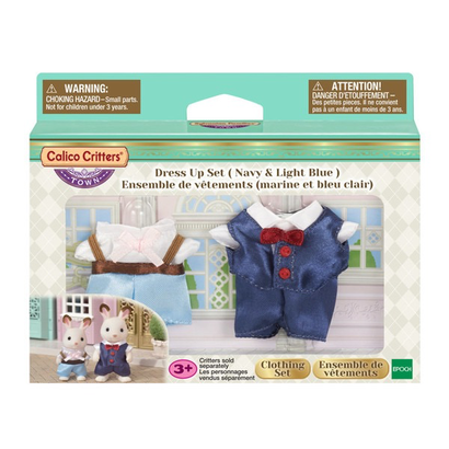 Calico Critters Calico Critters Town Dress Up Set, Navy & Light Blue