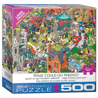 Eurographics Eurographics What Could Go Wrong? Large Pieces Family Puzzle 500pcs