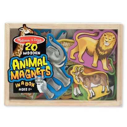 melissa & doug 20 animal magnets in a box