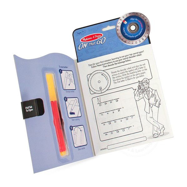melissa & doug on the go secret decoder deluxe activity set