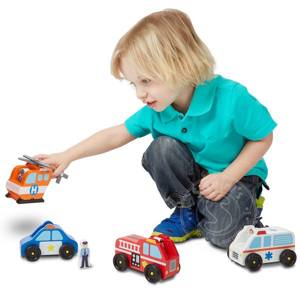 melissa and doug emergency vehicle set
